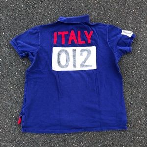 VINTAGE POLO RALPH LAUREN ITALY SHORT-SLEEVE RUGBY